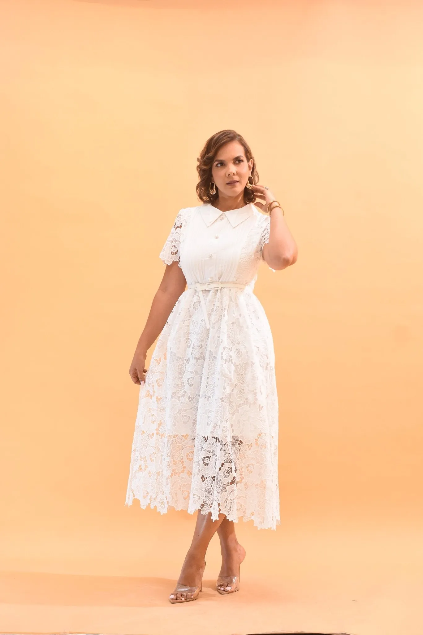 The Elegant Dress White